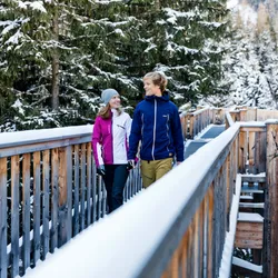 Wandern im Winter im Talschluss in Saalbach