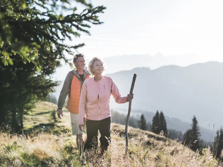 Genusswandern auf sanften Grasrücken in Saalbach