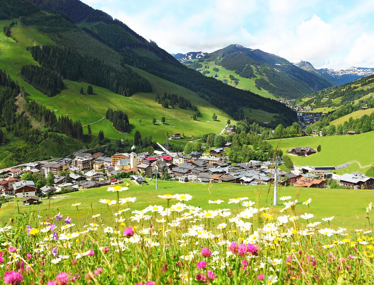 Berge in Saalbach 