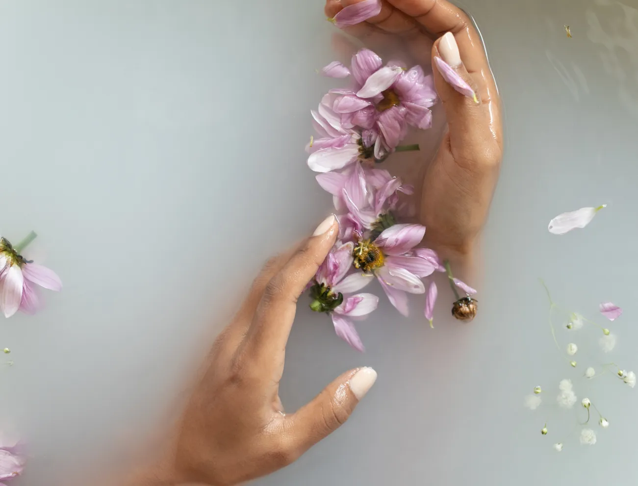 Blumen im Wasser