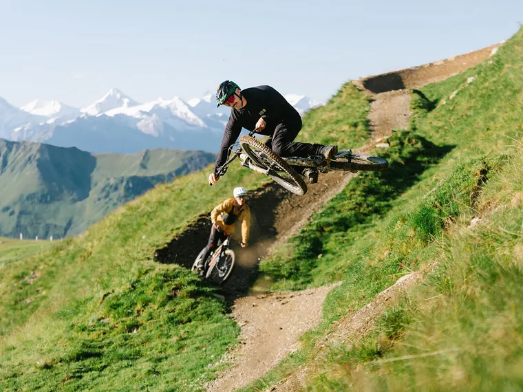 Mountainbiker am Berg