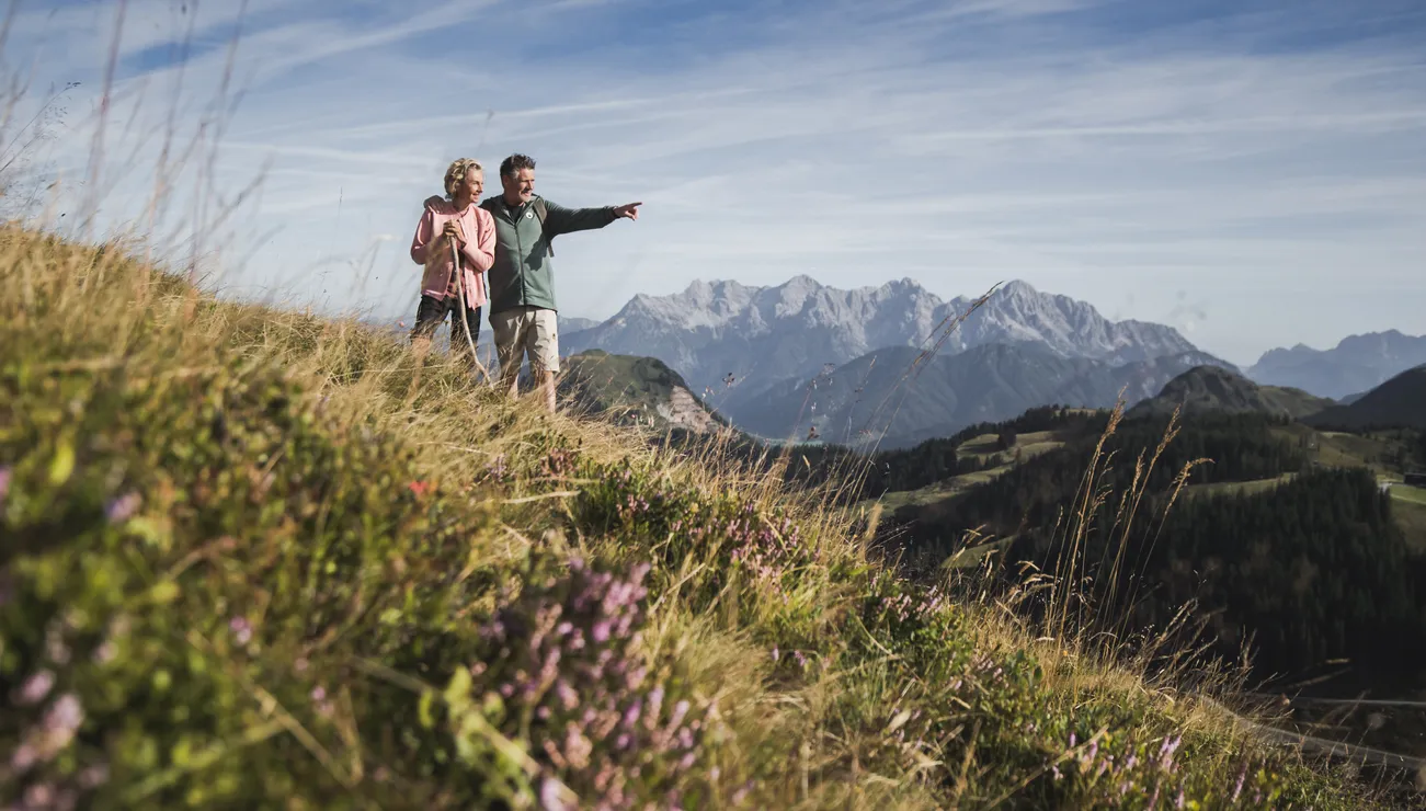 Herrliche Aussicht im Urlaub in Saalbach Hinterglemm