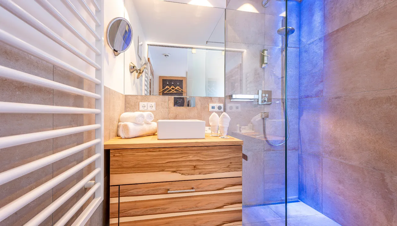 Badezimmer im Hotel das Neuhaus