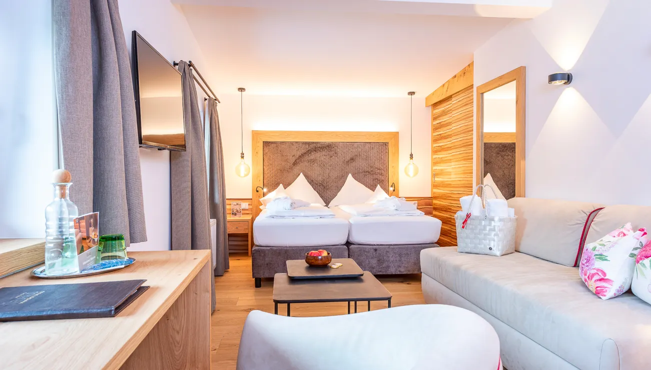 moderne Juniorsuite im Hotel das Neuhaus