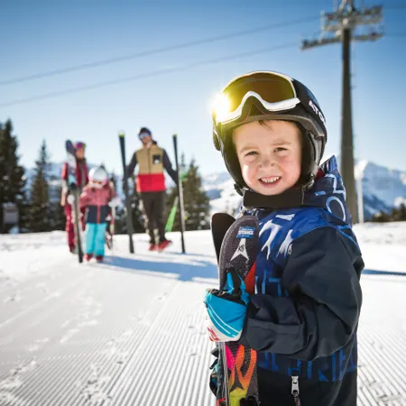 Skifahren mit Kindern in Saalbach