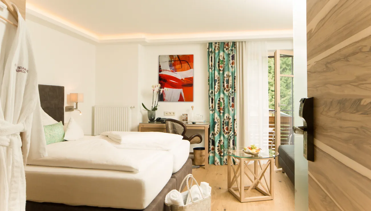 elegantes Doppelzimmer im Hotel das Neuhaus