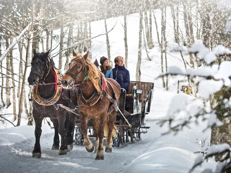 Pferdekutschenfahrt im Talschluss von Saalbach
