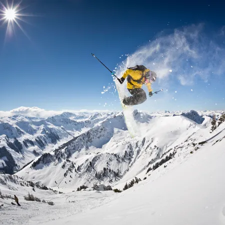 Schneesicheres Skigebiet in den Alpen