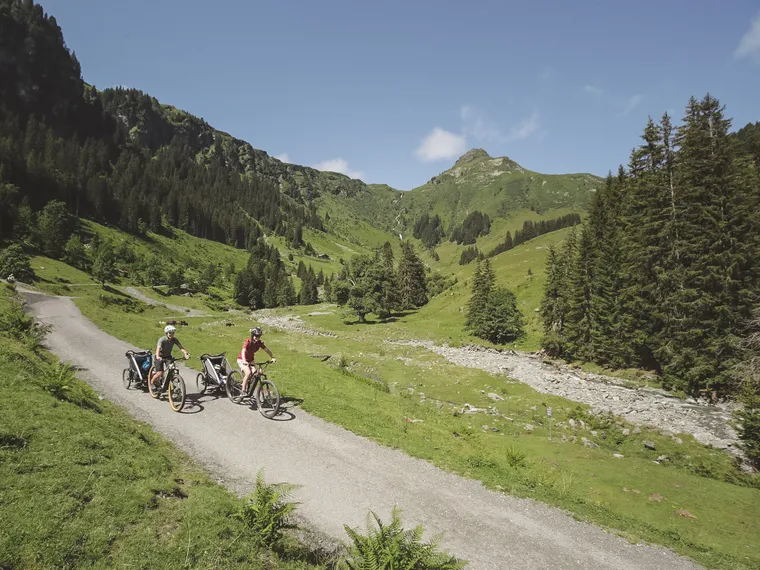 Rast am Bach in Saalbach