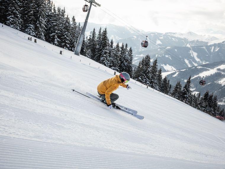 Carven beim Skifahren im Skicircus