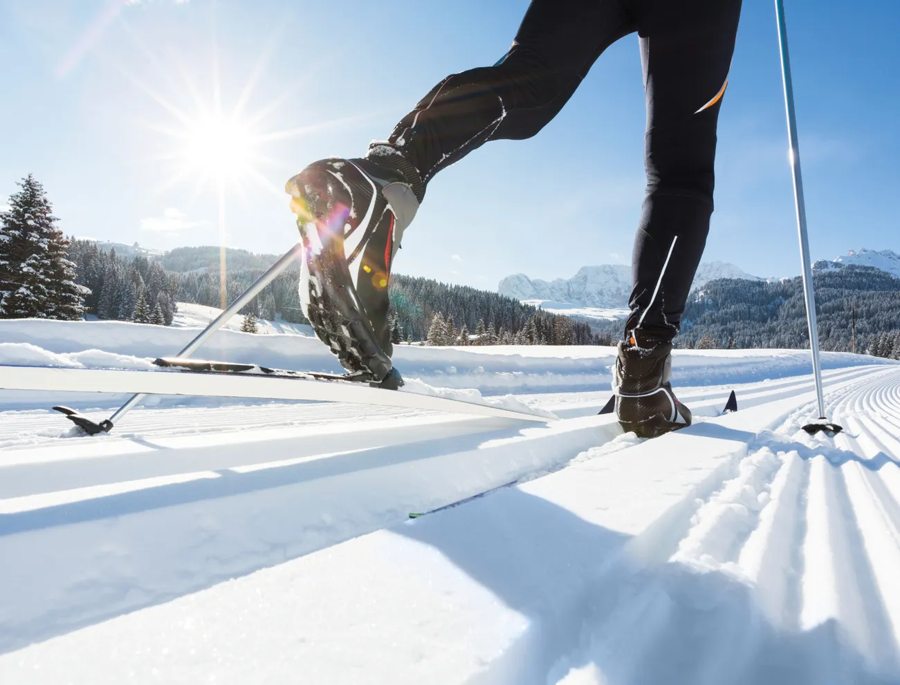 Winteraktivitäten wie Langlaufen in Saalbach Hinterglemm